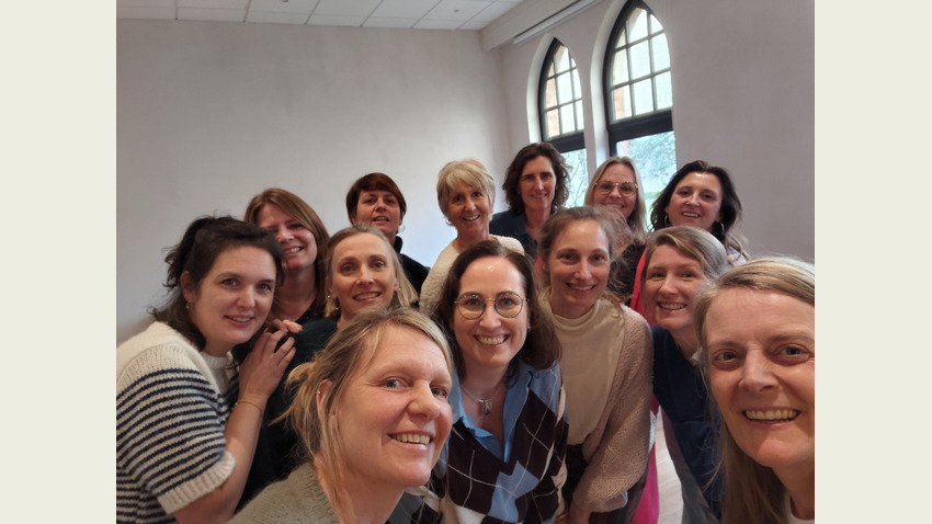 De deelnemers van de opleiding rond conflict hantering